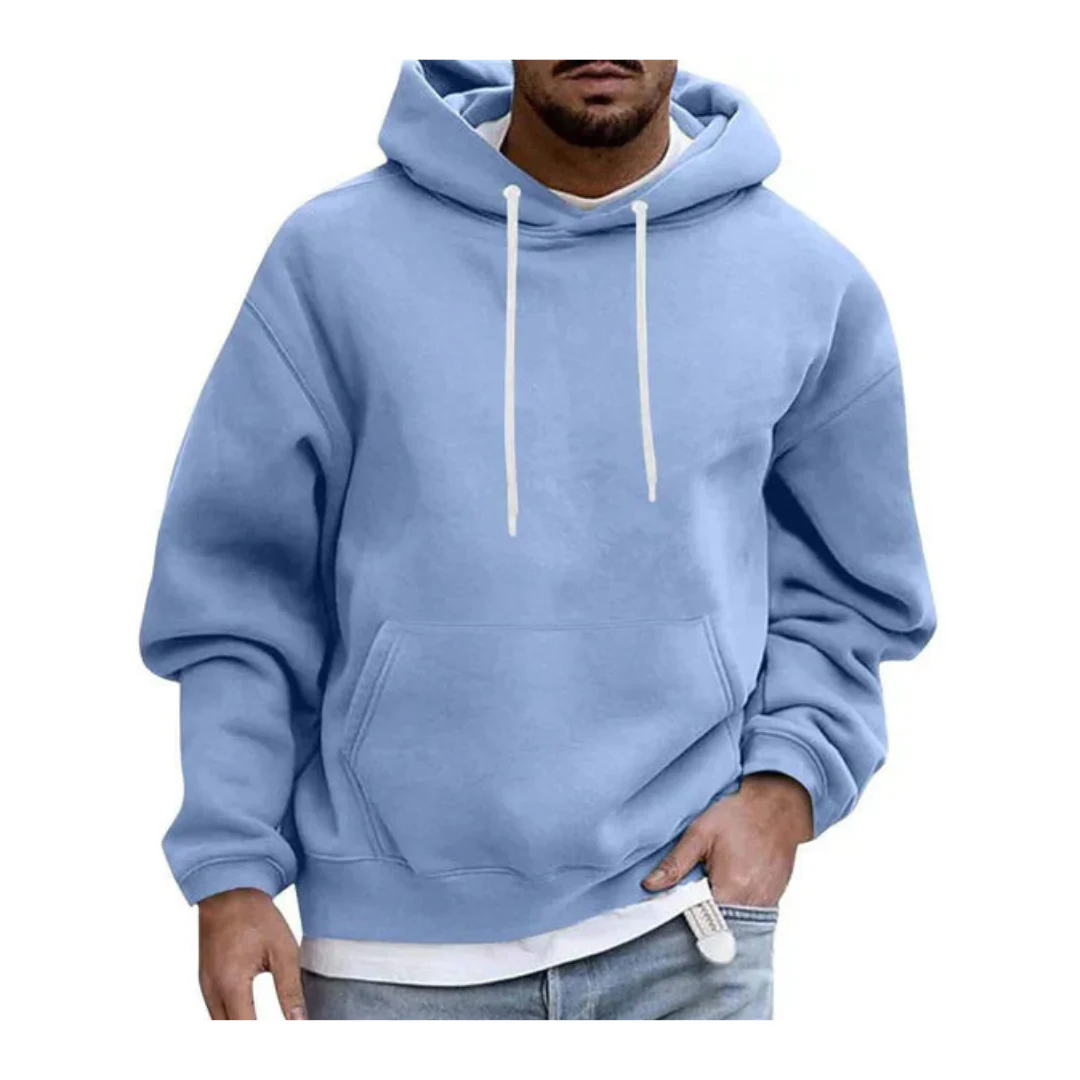 Sudadera Con Capucha Y Bolsillo Canguro Para Hombre | Manga Larga - Imagen 2