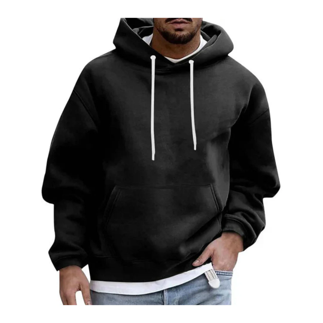 Sudadera Con Capucha Y Bolsillo Canguro Para Hombre | Manga Larga - Imagen 3