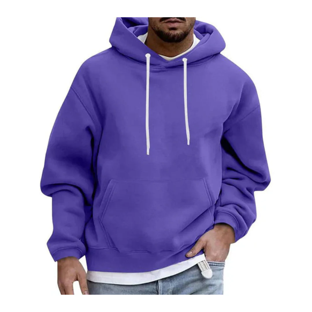 Sudadera Con Capucha Y Bolsillo Canguro Para Hombre | Manga Larga - Imagen 8