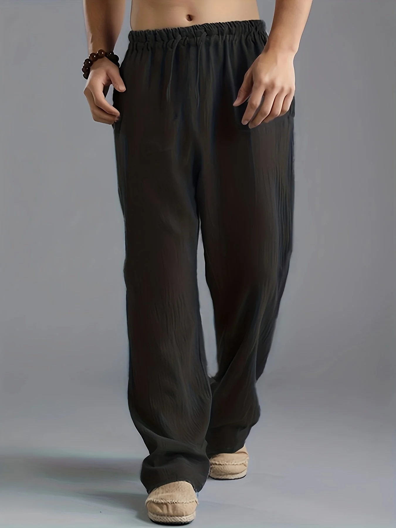 Pantalones Rectos Para Hombre | Cintura Elástica
