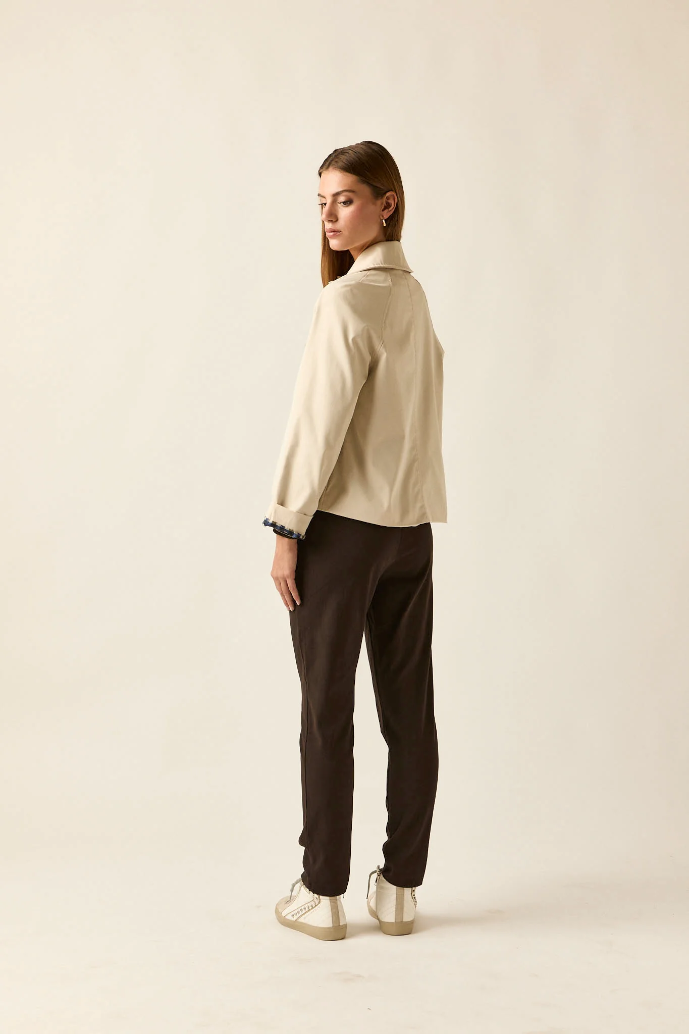 Pantalón algodón cordón marrón - Imagen 6