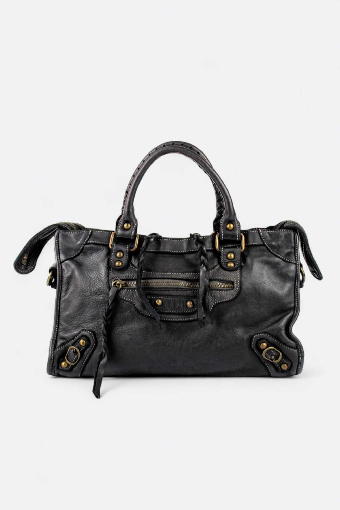 Bolso City de Piel Bob – Negro