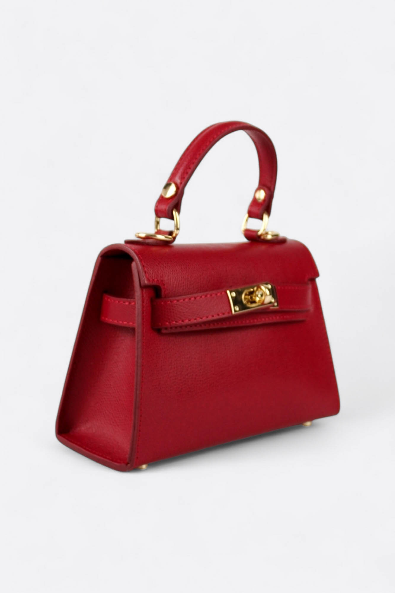 Bolso KL Mini Piel Saffiano – Rojo - Imagen 3