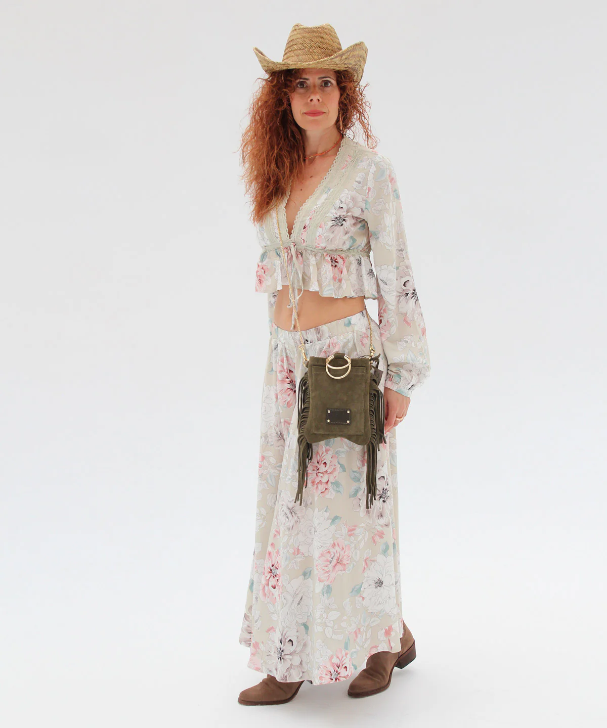 BLUSA FLORES BOHO VOLANTE - Imagen 4