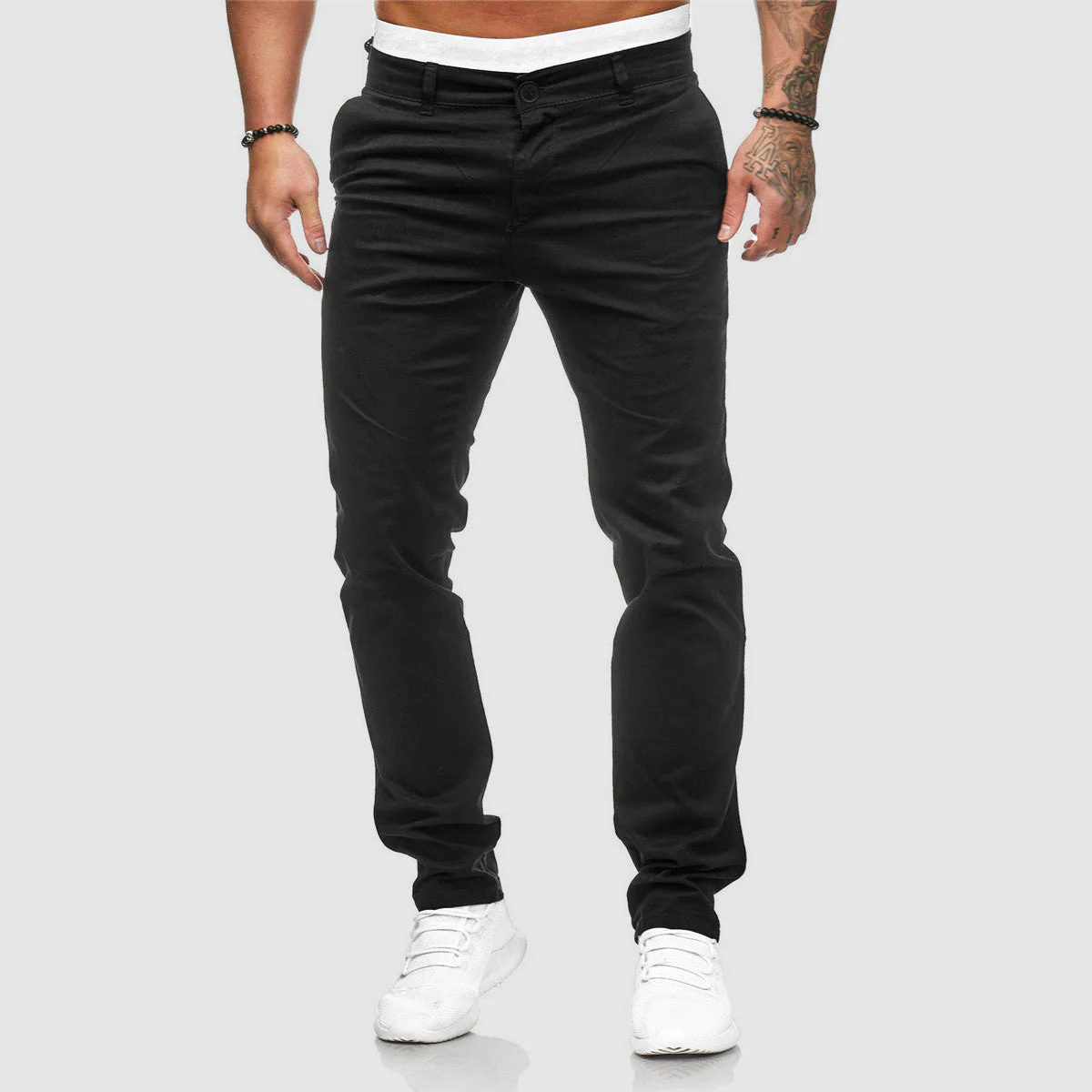 Pantalones Cómodos De Corte Ajustado Para Hombre | Informales - Imagen 7