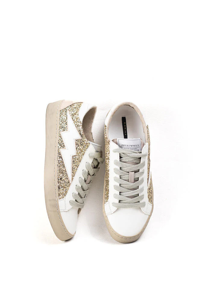Zapatillas Casual para Mujer con Detalles Brillantes y Estrella Azul, combina confort y estilo.Corina - Imagen 2