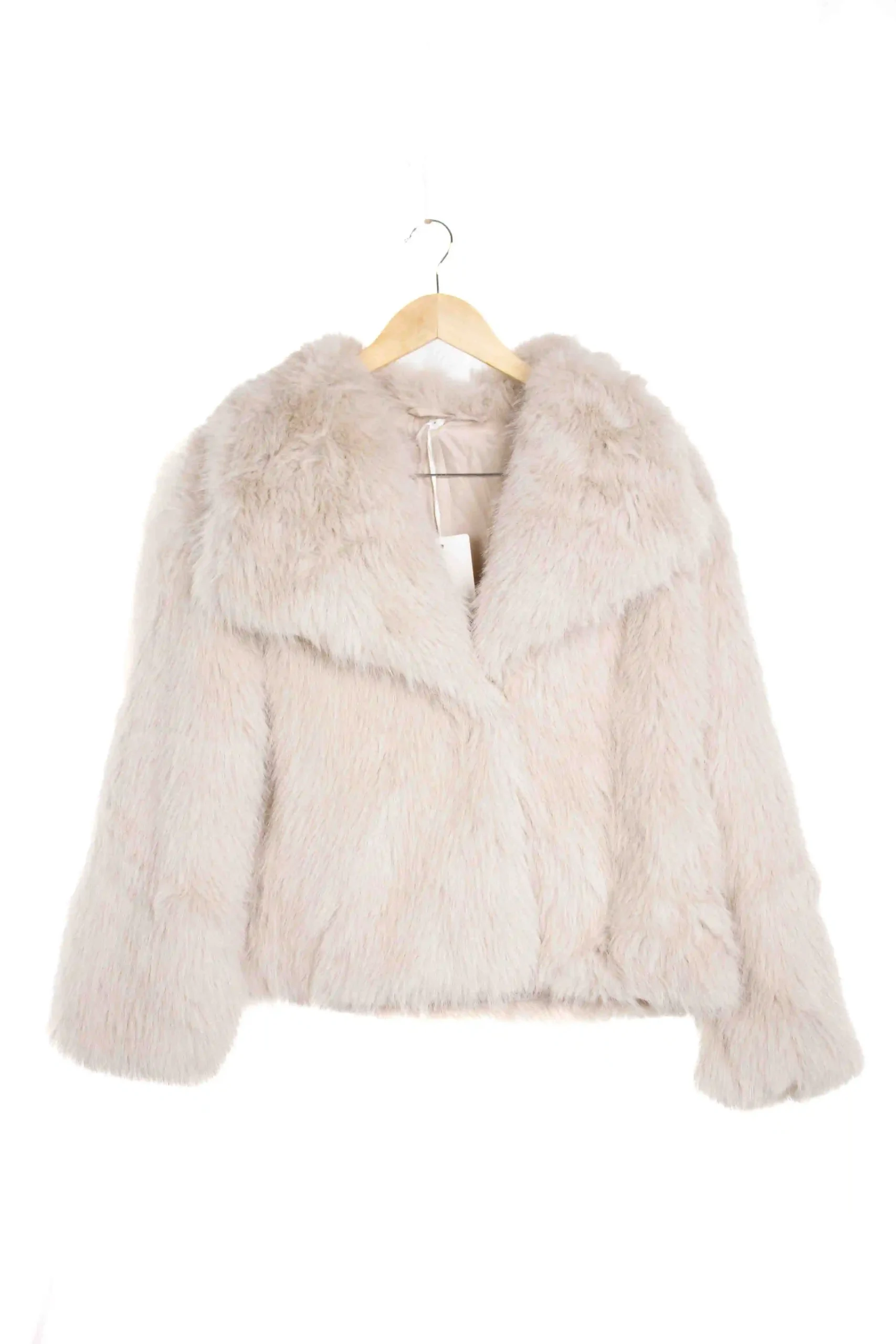 Chaqueta de pelo sintético con corte recto y estilo elegante - Imagen 2