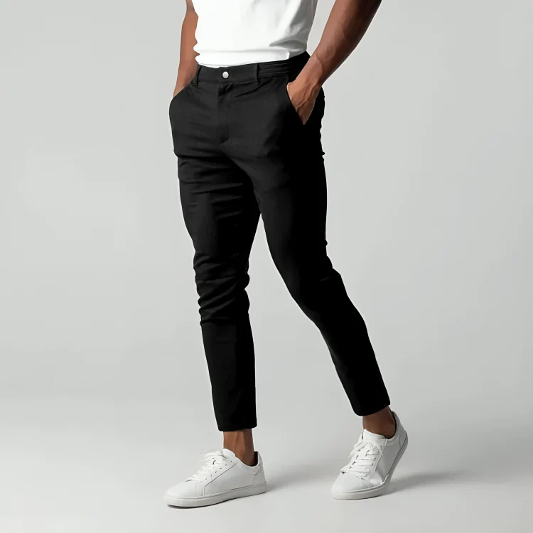 Pantalones Tobilleros Informal Corte Ajustado Para Hombre | Moderno - Imagen 3