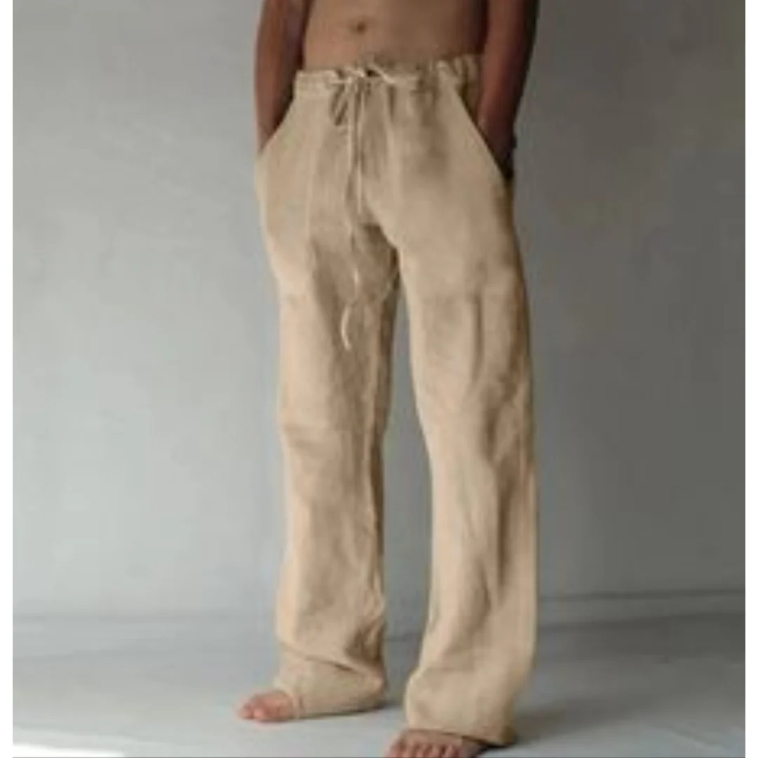 Pantalones Casuales De Pierna Recta Para Hombre | Cordón - Imagen 5