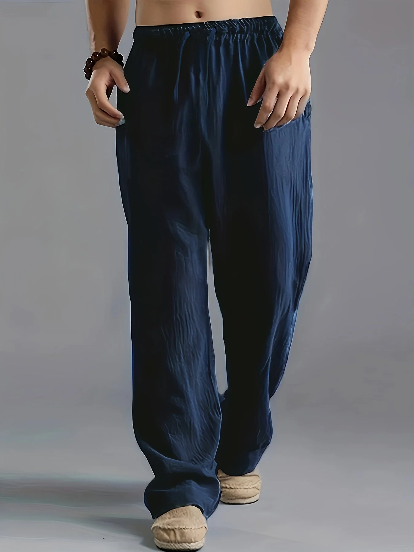 Pantalones Rectos Para Hombre | Cintura Elástica - Imagen 2