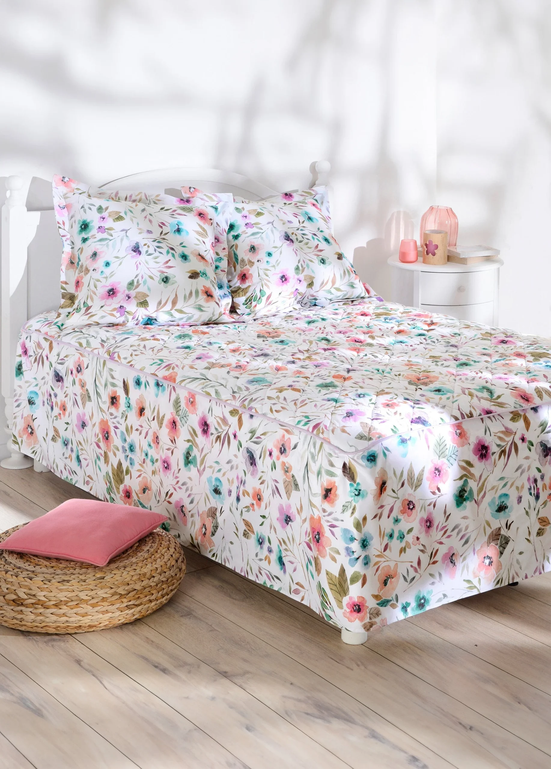 Colcha estampada acolchada