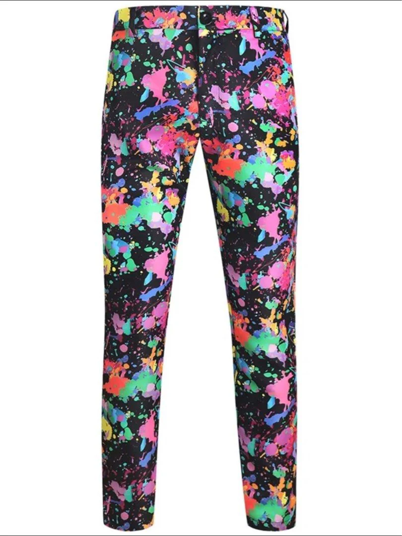 Traje De Dos Piezas Estampado Para Invitados De Boda Para Hombre | Cómodo - Imagen 4