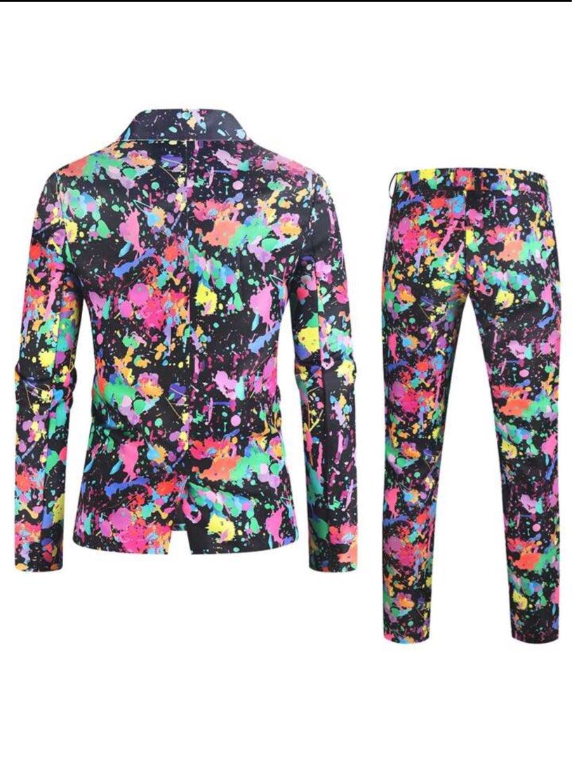 Traje De Dos Piezas Estampado Para Invitados De Boda Para Hombre | Cómodo - Imagen 2