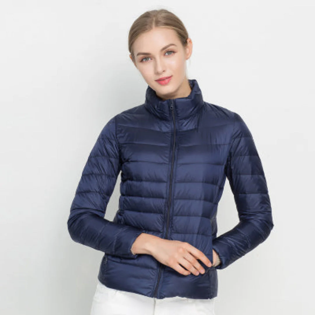 Chaqueta De Manga Larga Con Cremallera Para Mujer | Abrigada - Imagen 4