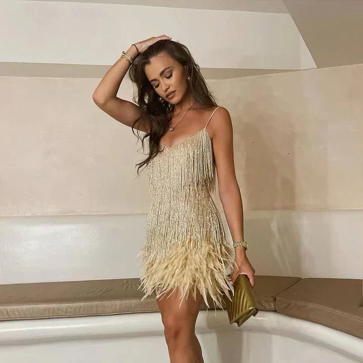Vestido De Fiesta De Lentejuelas Para Mujer | Mini - Imagen 7