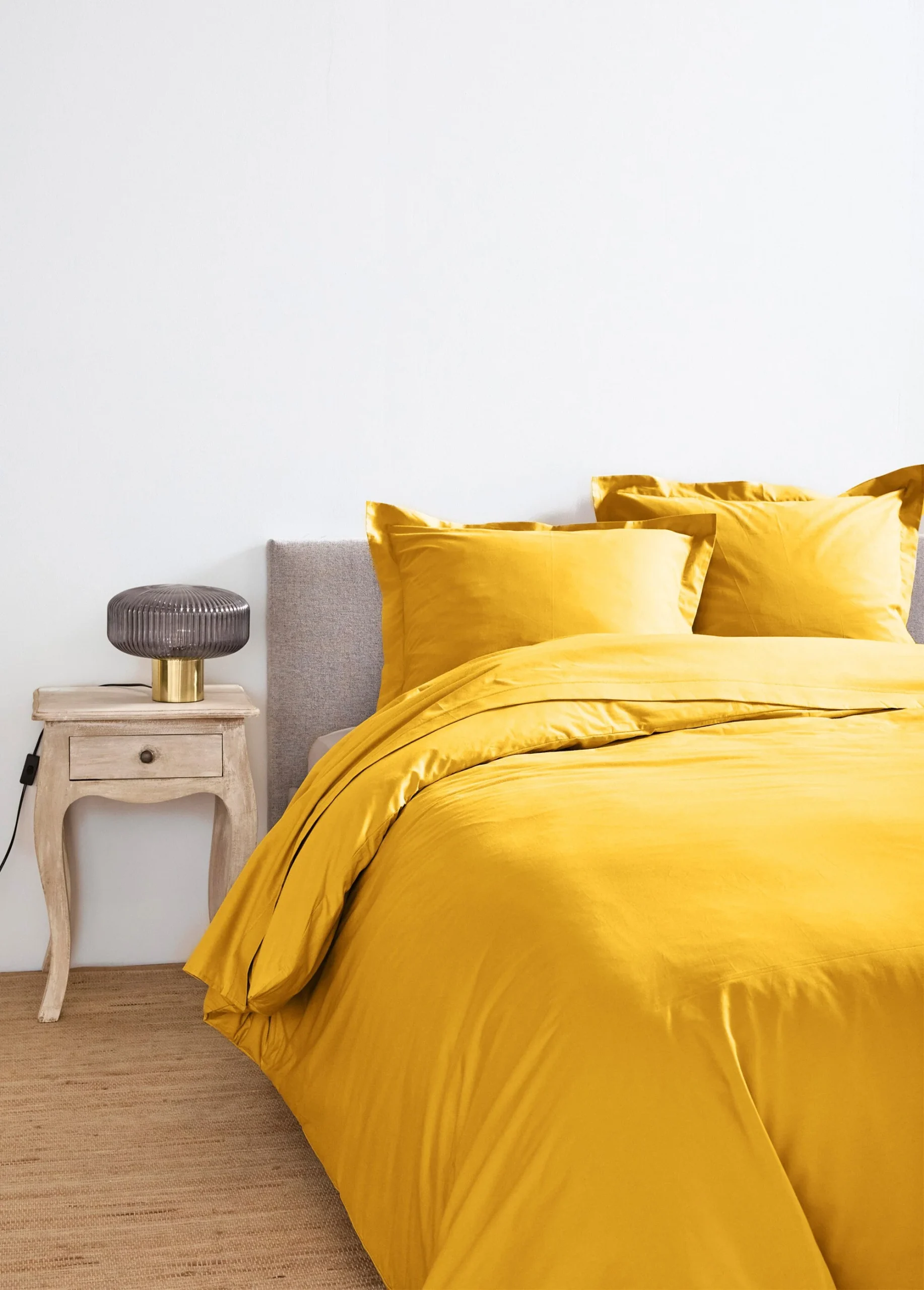 Funda de almohada de algodón liso - Imagen 2